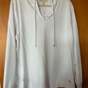 Michael Kors lightweight white/gold sweatshirt